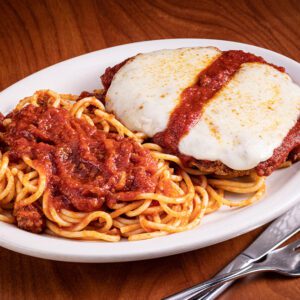 chicken parm plated