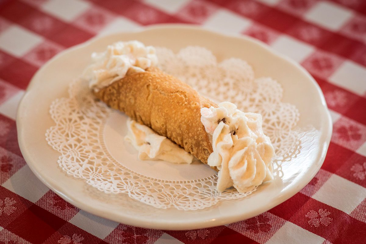 plated cannoli 