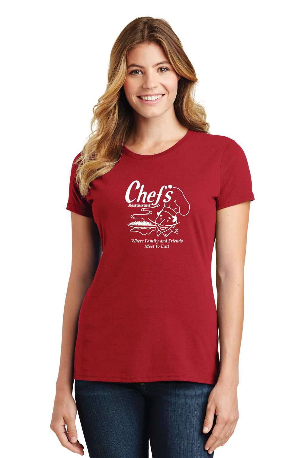 chefs red t-shirt