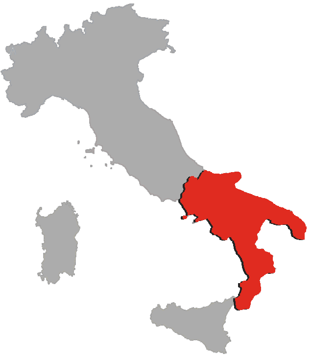 map of Italy with the northern region highlighted